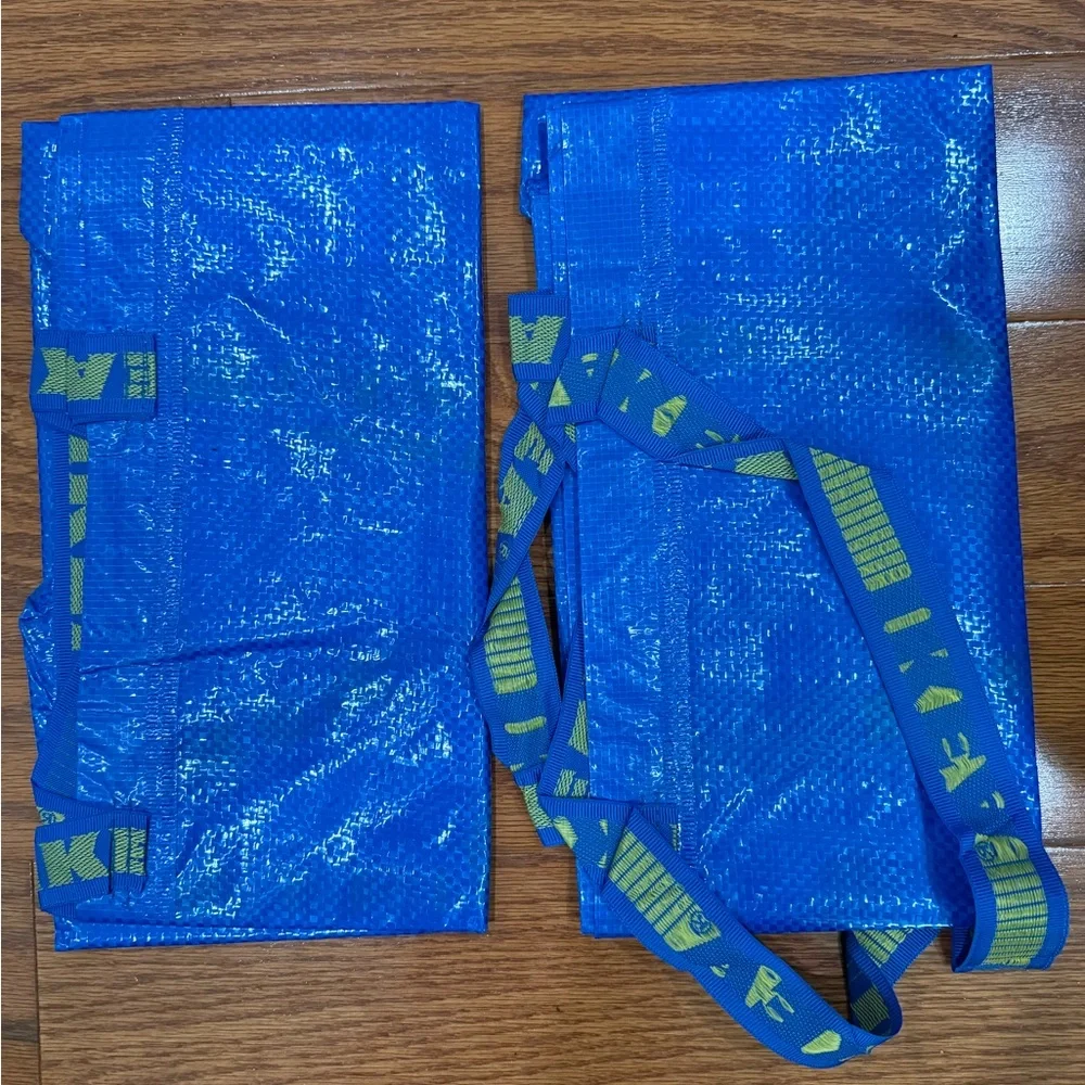 2 IKEA large blue Frakta bag